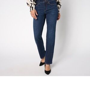 NYDJ Blue Straight Leg Jeans Marilyn straight